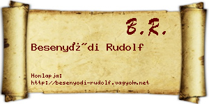 Besenyődi Rudolf névjegykártya